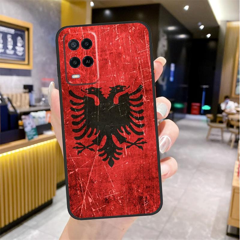 Albanian Flag Case For Oppo A96 A76 A16 A17 A18 A60 A80 A40 A38 A58 A78 A98 A94 A74 A54 A15 A57 A77 A5 Pro