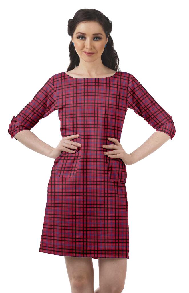 Moomaya 3 4 Sleeve Womens Summer Dresses Casual Shift Dress With Pockets