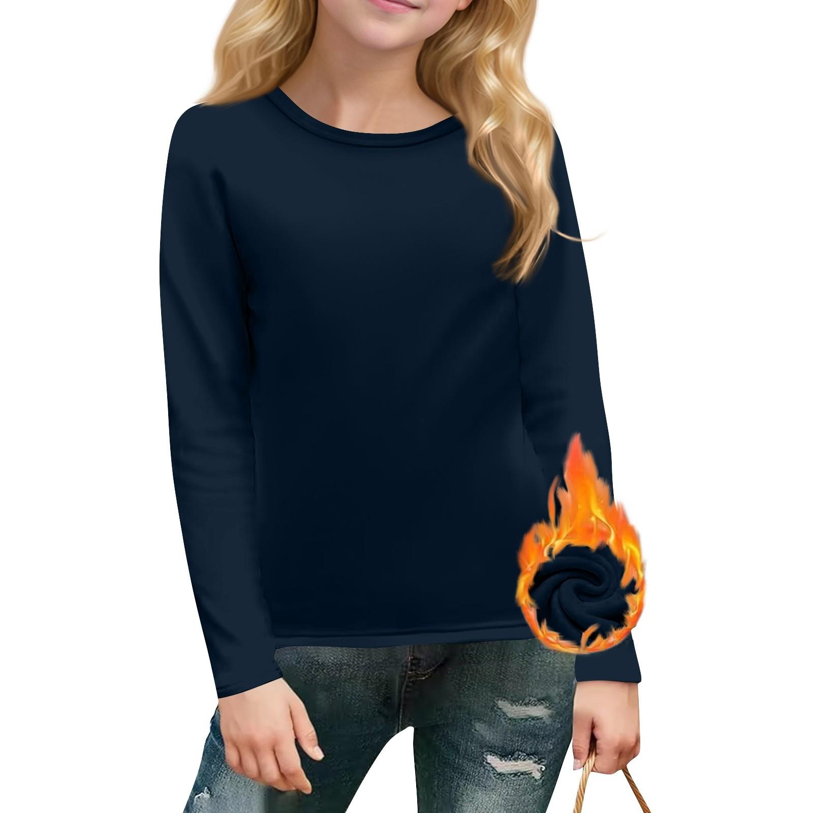 

Детский топ с длинными рукавами и круглым вырезом, однотонный, повседневный 140 тёмно-синий