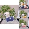 Adorable Cartoon Alpaca Plush Toy Soft Stuffed Animal Keychain Cute Gift Decor