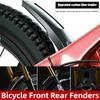 2pcs Bicycle Fenders Hard Shell Front/Rear Tire Wheel Fenders Carbon Fiber Mudguard MTB Mountain Bike Road Cycling Fix Gear