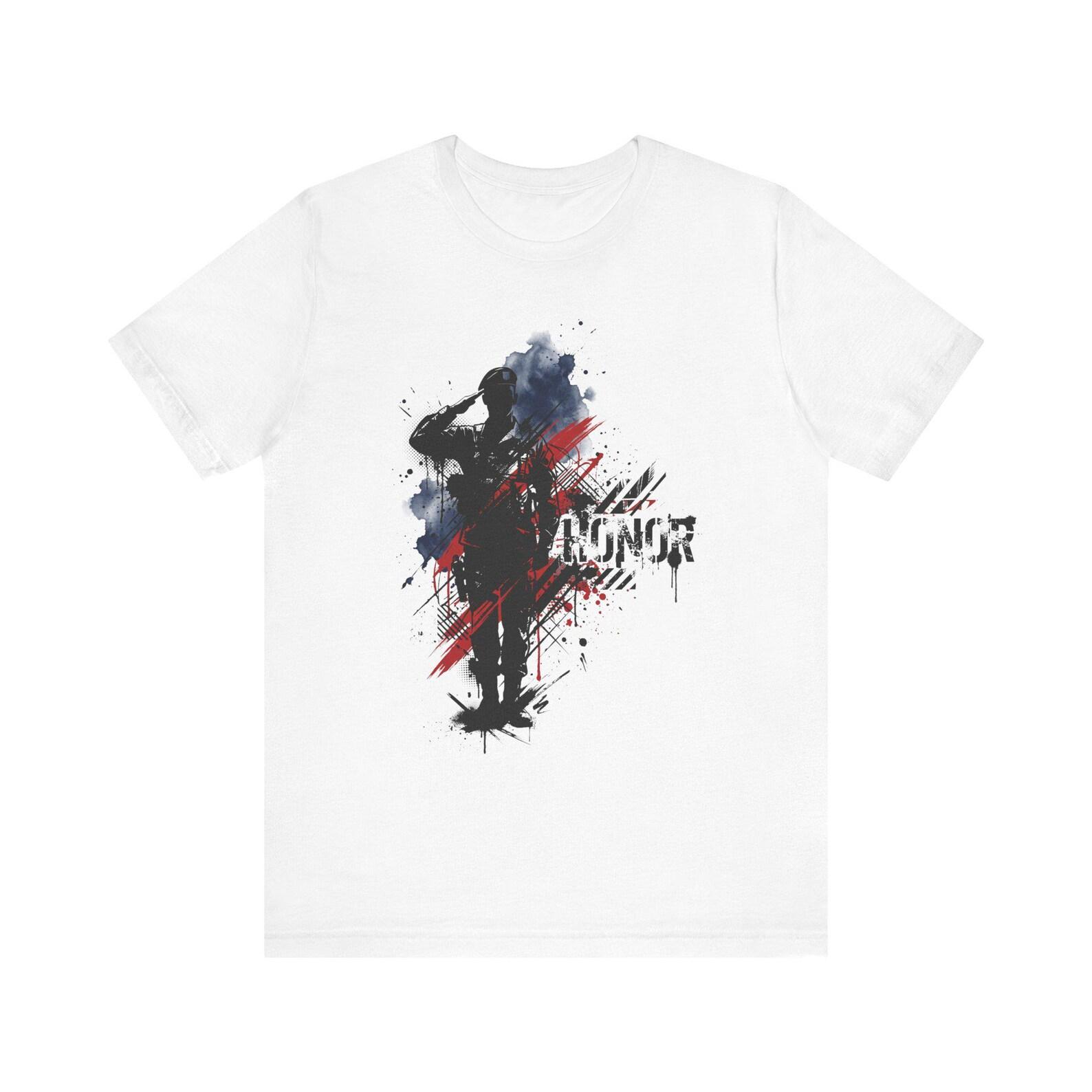 American Soldier Silhouette tee | Patriotic Military Tribute T-Shirt 2XL