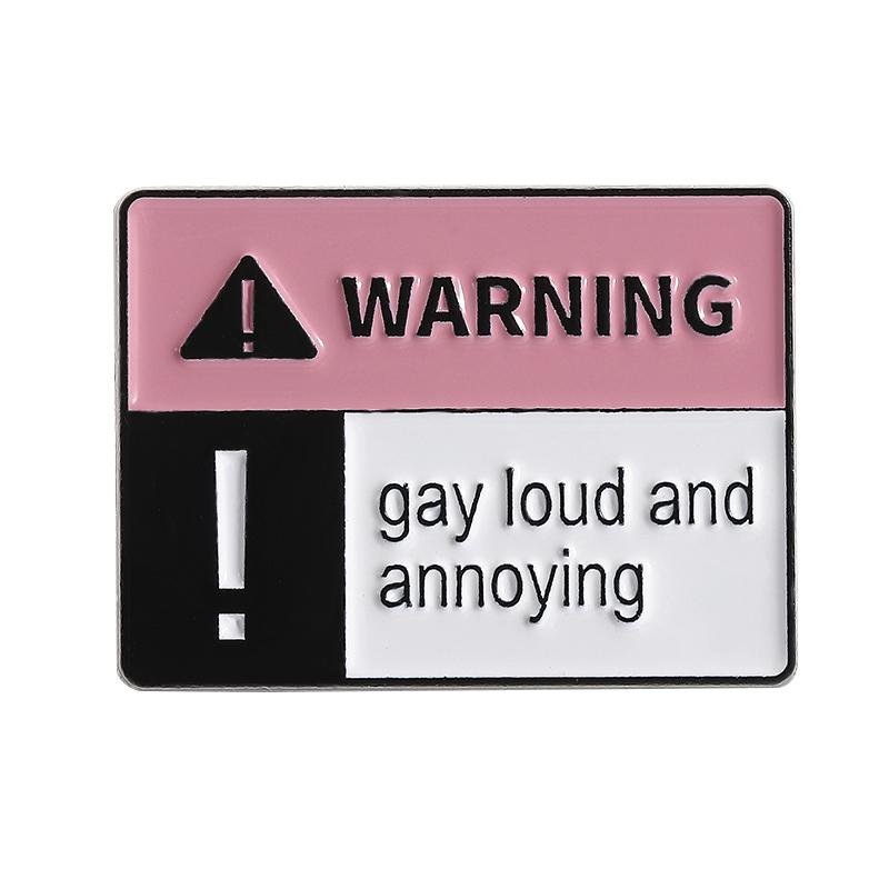 LGBTQ Rainbow Enamel Pin You’re Safe With Me Pride Metal Brooches Lapel Badges Jewelry Gift for Gay Homosex Lesbian Friends