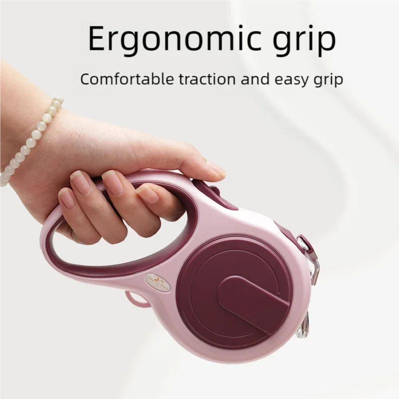 5m 50kg Dog Leash Retractable Roulette Collar for Small Medium Dog Accessories Adjustable Durable Walking Hiking Bulldog Rope