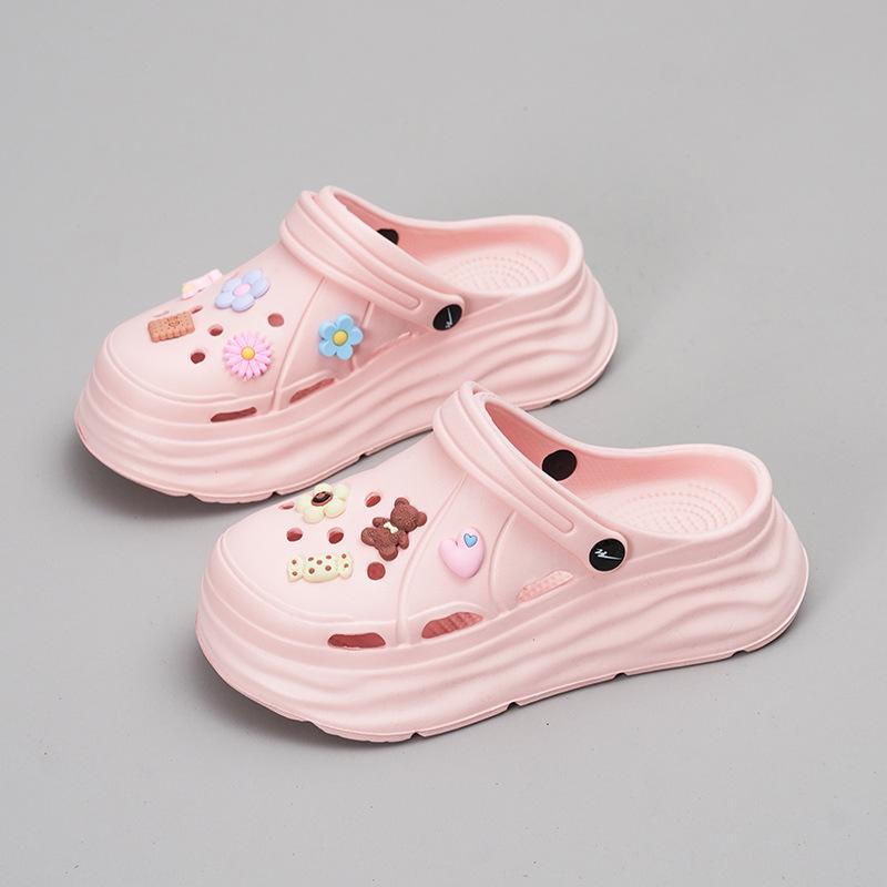 Cartoon soft bottom heightening slippers new