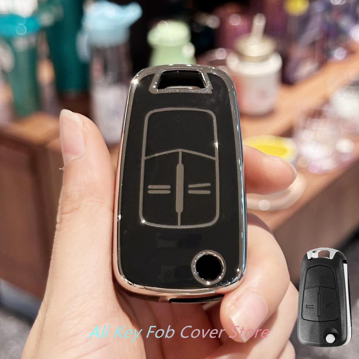 

Key Fob Cover Keychain Lanyard for Vauxhall Corsa Astra Vectra Zafira Antara Tigra B чорний