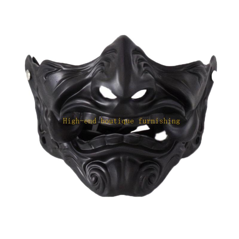 

Realistic Detachable Fangs Mask Animes Convention Accessory Easy To Wear For Adults чорний