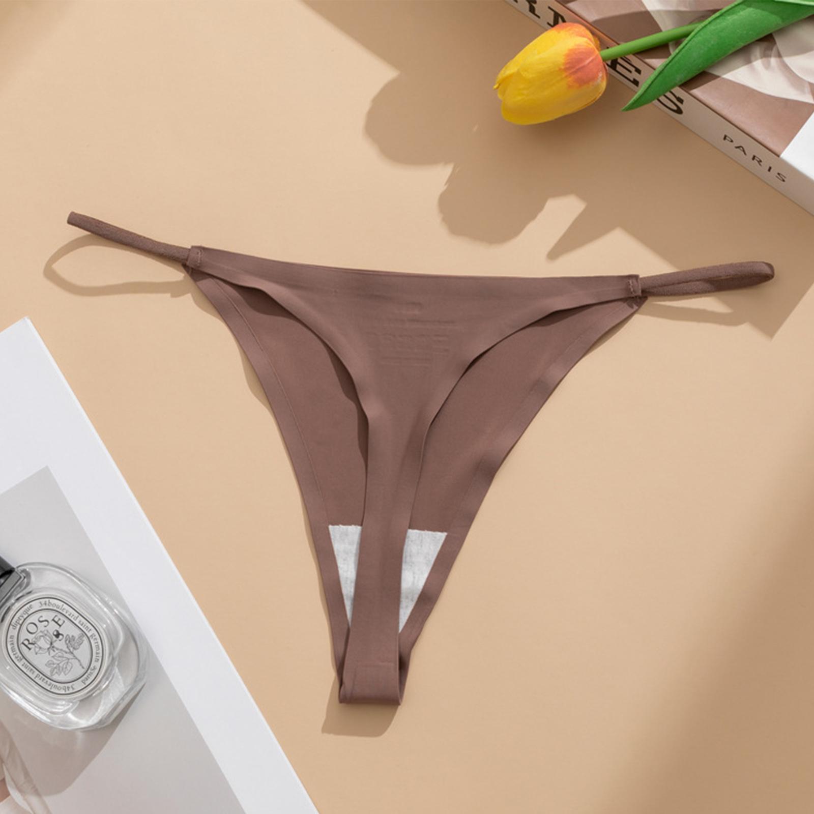 

Женское ледяное шелковое нижнее белье, тонкий пояс, нижнее белье большого размера S кофейный