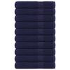 FROGN Towels 10 Pcs Navy Blue 100x200 Cm 360 G M²