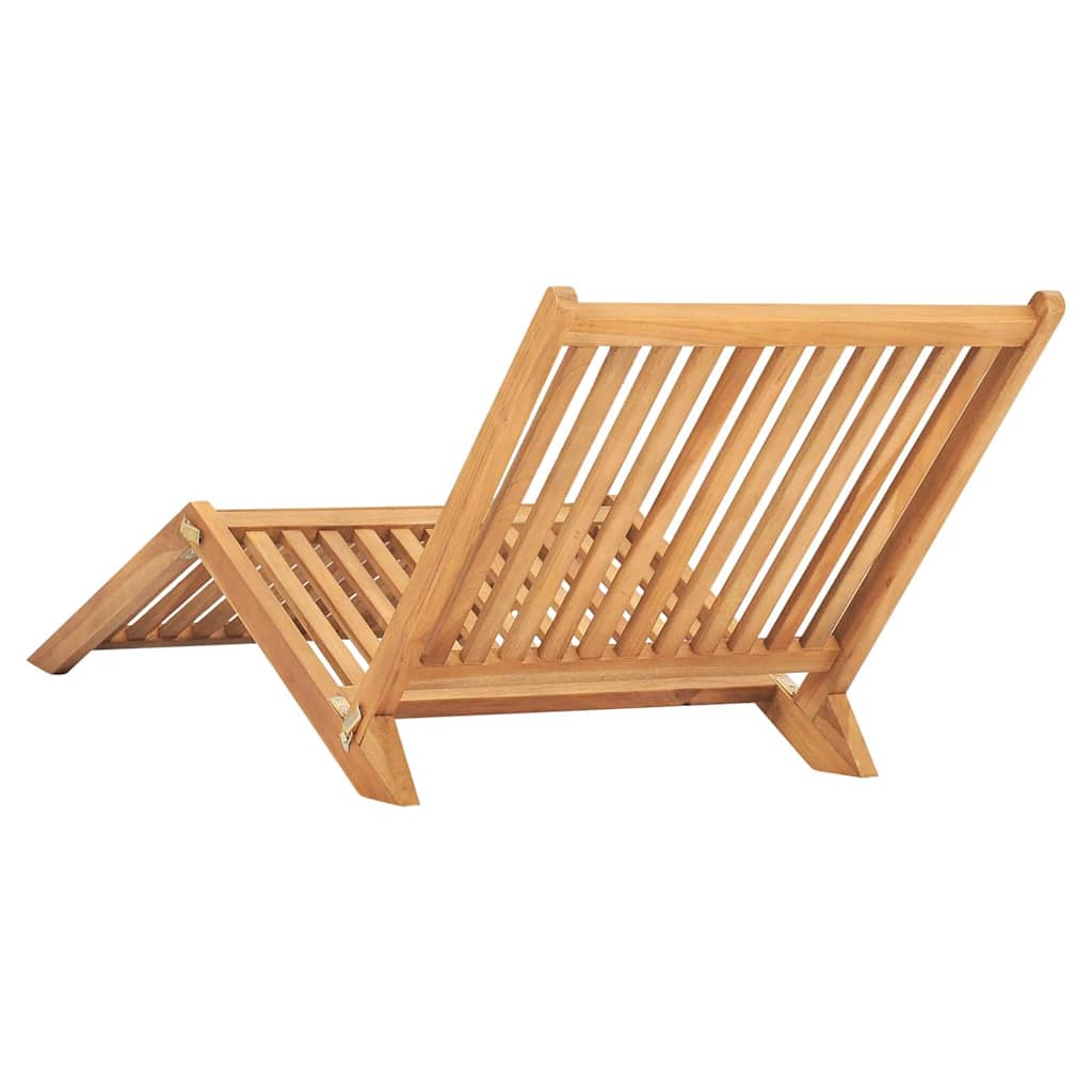vidaXL Sonnenliege Massivholz Teak