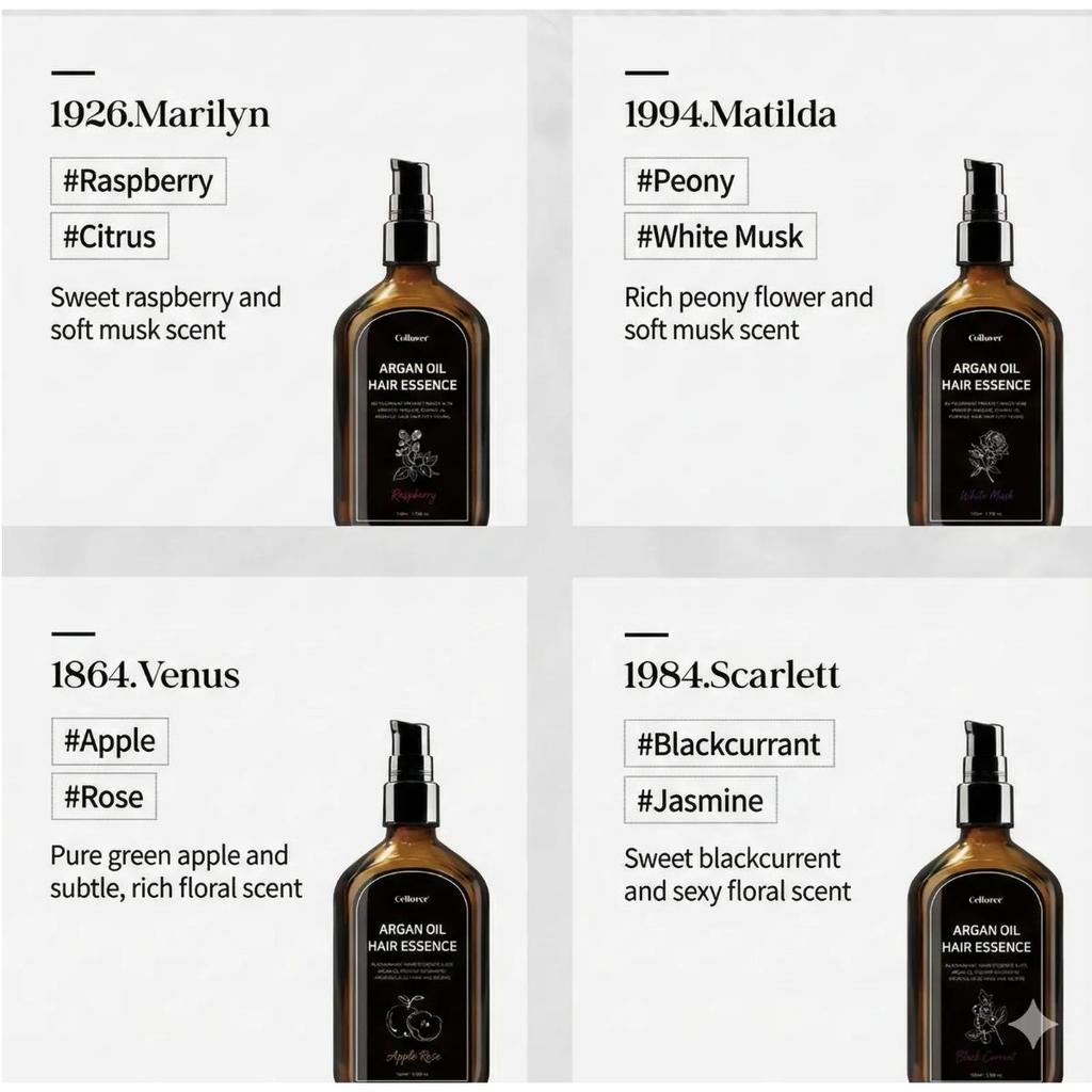 [Celluver] Argan Oil Hair Perfume Essence 100ml Nourishing Serum