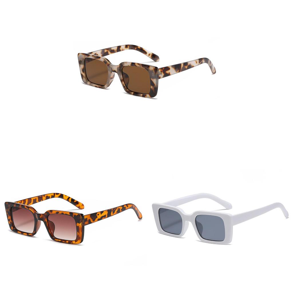 Sun Protection Square Sunglasses With Uv400 For Fashionable Outdoor Travel
