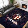 Crystal Velvet Rug Custom Name Text, Soft Non Slip Floor Mat Home DecorBologna FC