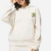 Li Ning X Disney Collaboration Monsters University Series Cartoon Print Fleece Warm Loose Pullover Hoodie Women Hoodies Off-White AWDT810-2