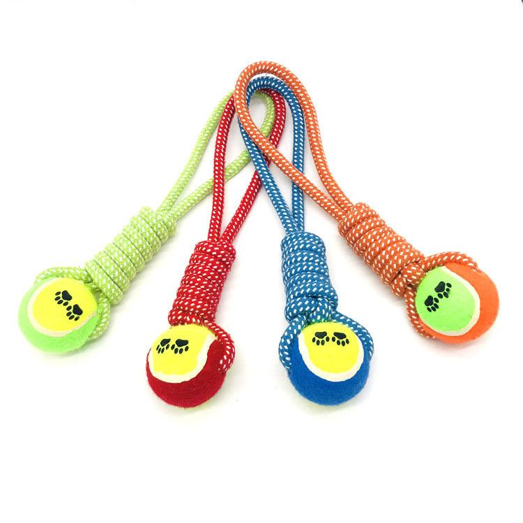 Cleaning Tooth Toys Pet Supplies Durable Braided Rope Toy Cat Dog Cotton Rope Ball Toys for Dogs