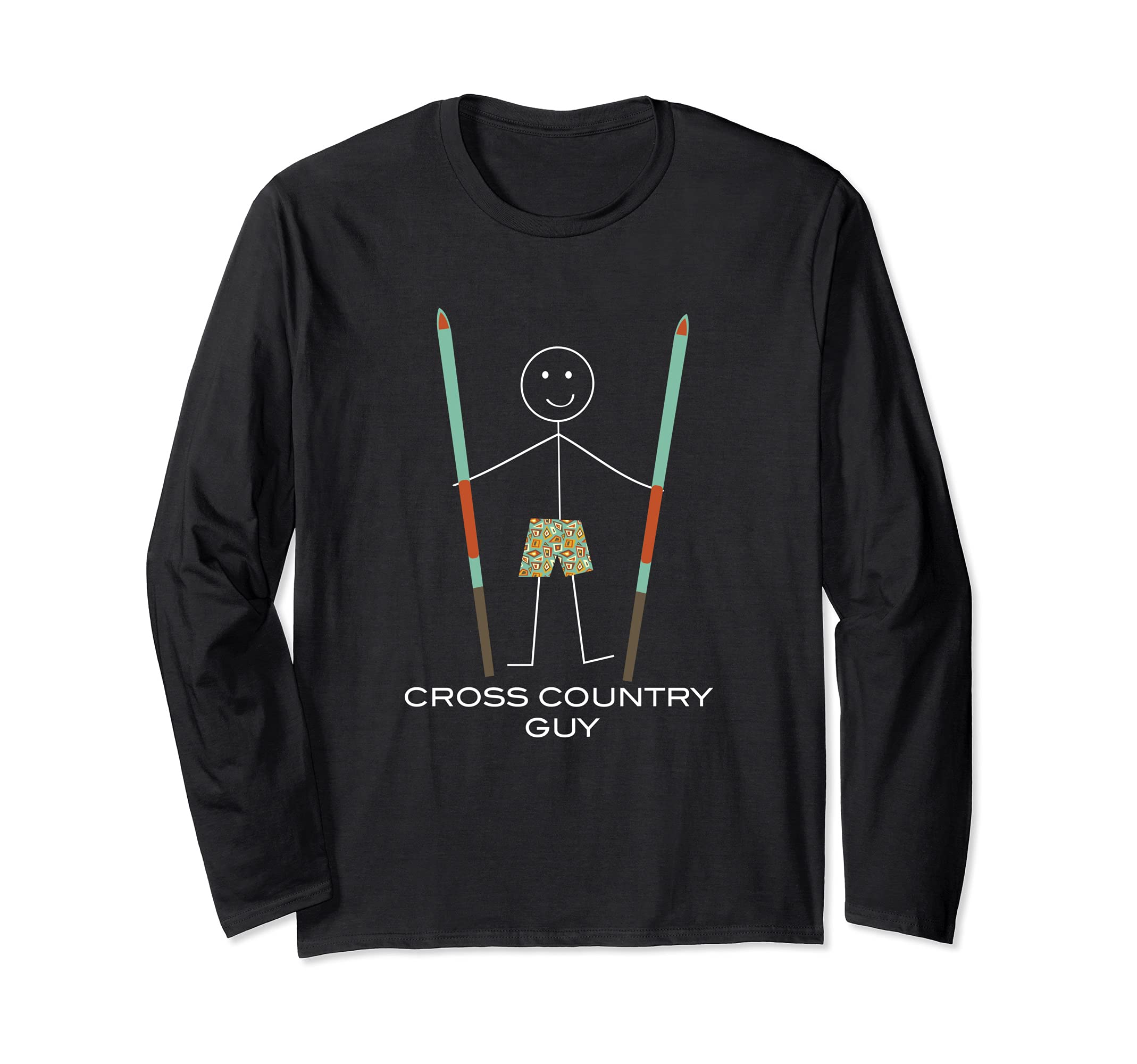 

Funny Cross Country Ski Boys Ski Long Sleeve Men s T-Shirt чёрный