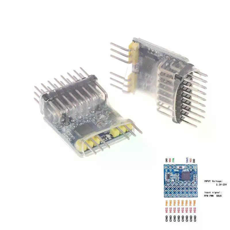 1/2Pcs SPP-SBUS PPM PWM Signal Conversion Module 8CH Receiver Input Voltage 3.3-20V For Airpanle Drone RC Model