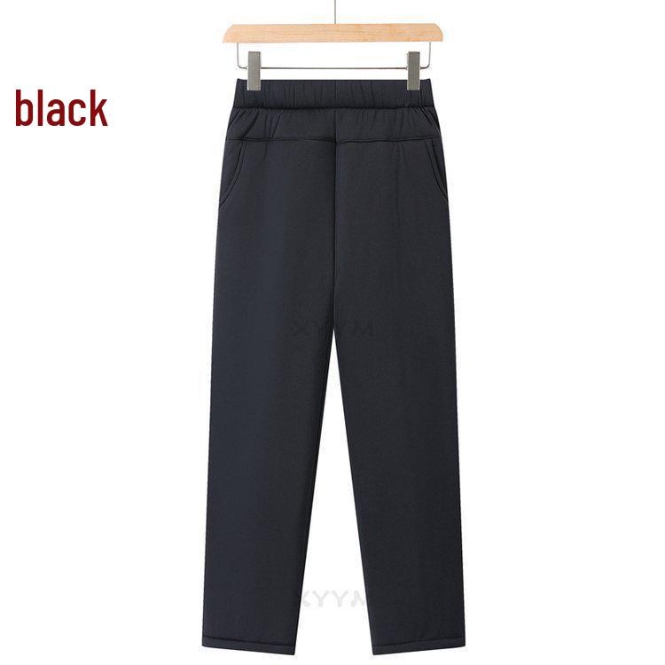 

Women s Plus Size Warm Cotton Pants - Elastic Waist, Comfortable, Loose, Printed, Winter, Middle-Aged & Elderly XL (Waist 85-110 cm)