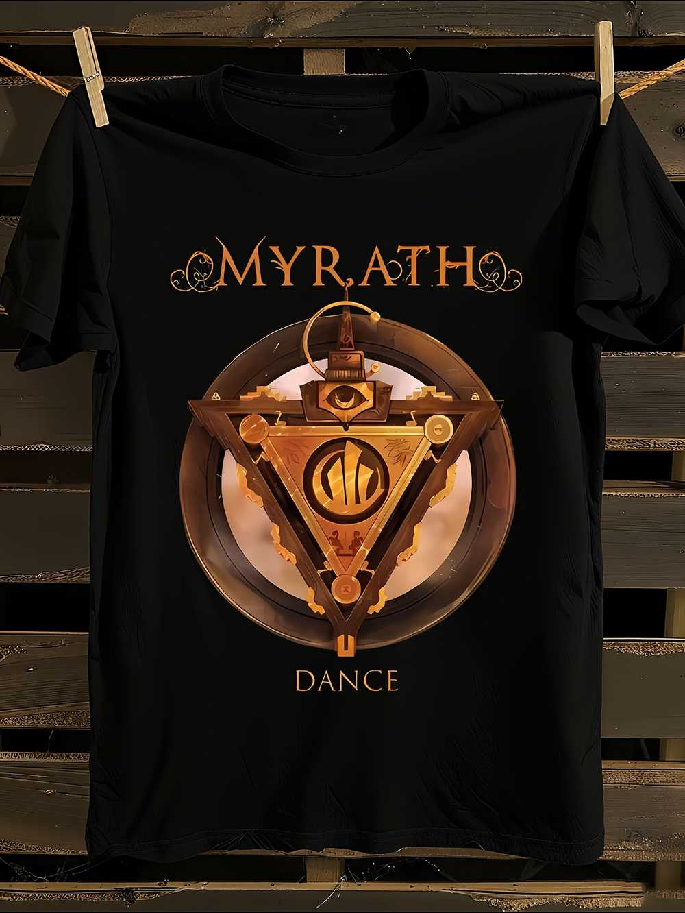 

MYRATH Official Logo & Greek Lettering T-Shirt Mens Tshirt Womens Tshirts with Letters Print Short Sleeves T-Shirt Casual Street Tee Shirt Top L
