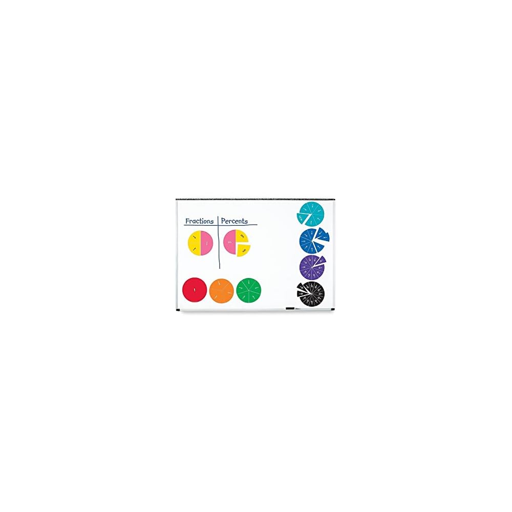 Learning Resources Double-Sided Magnetic Fraction Circles Math Learning Tool LER 1616