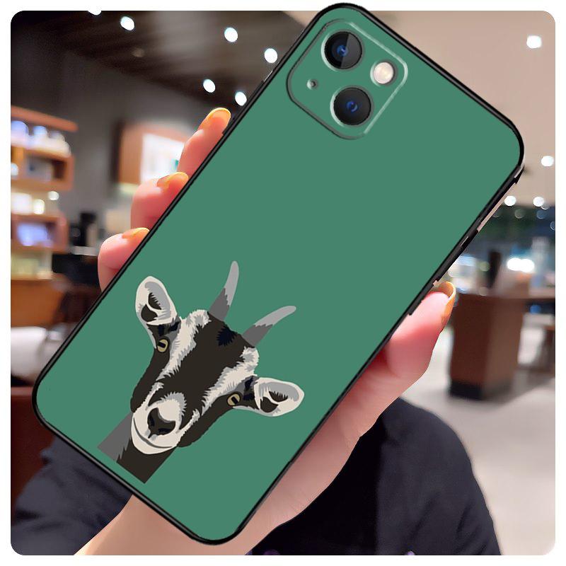 Cute Baby Pygmy Goat Case For iPhone 13 14 11 12 15 Pro Max X XR XS Max 7 8 Plus SE 2020 2022 14 Plus Back Cover
