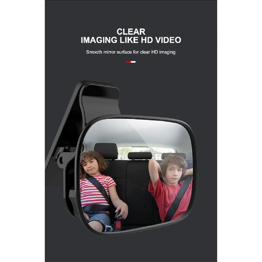 SEAMETAL Car Visor Clip Rearview Mirror Baby Kid Monitor Universal Clear View Auto Suction Cup Rear View Mirrors Interior Mirror