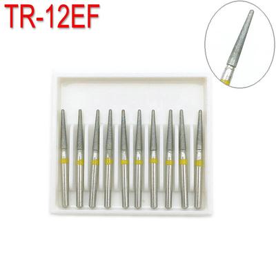 1 Pack Dental Diamond FG High Speed Burs for Polishing Smoothing Teeth Polishers TR-12EF