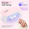 Mini LED Nail Dryer Lamp 6W UV Portable Nail Dryer Curing Lamp Light for Gel Based Polish Home Nail Nail Art Tools Accessories