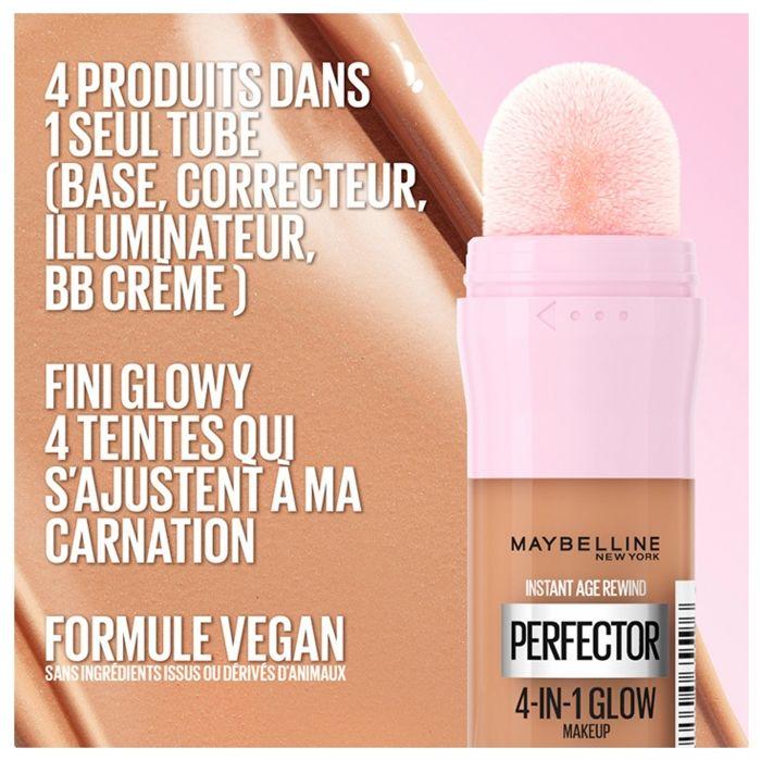 Fond de teint - Maybelline New York - Instant Glow Perfector 4-En-1 - 20ml - Couleur Fair Light Cool