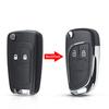 KEYYOU 10 stuks Gemodificeerde Klapbare Afstandsbediening Auto Sleutel Shell Fob Behuizing Voor Chevrolet Cruze Epica Lova Camaro Impala Voor Opel HU100 Logo