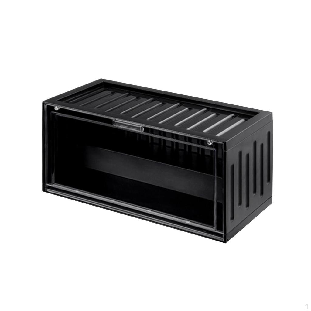 2 Level Figurines Collection Display Case Clear Container for Action Figures