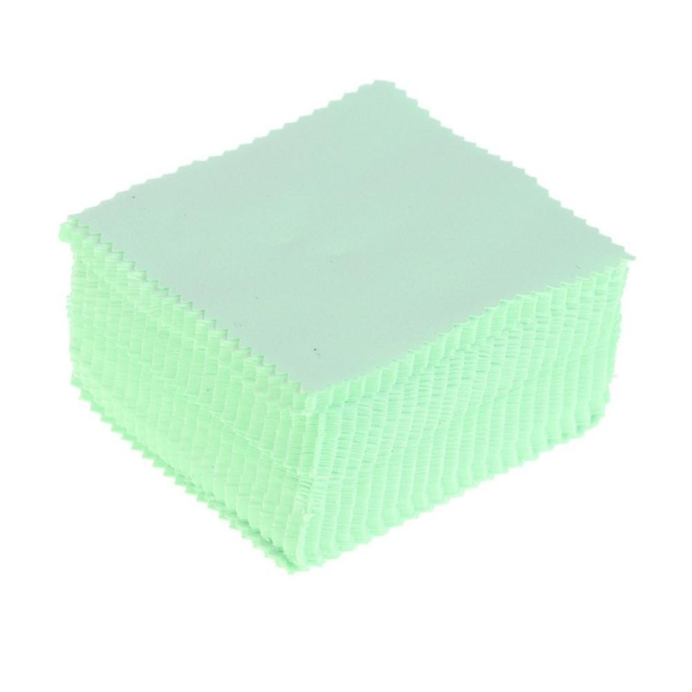 50Pcs Soft Fabric Silver Polish Cleaner Reusable Cleaning Polishing Cloth  Silverware Care