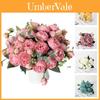 Fiori Artificiali di Lusso Rose Finte Mazzi Bouquet Durevoli Eleganti Decorazione per la Casa e il Matrimonio