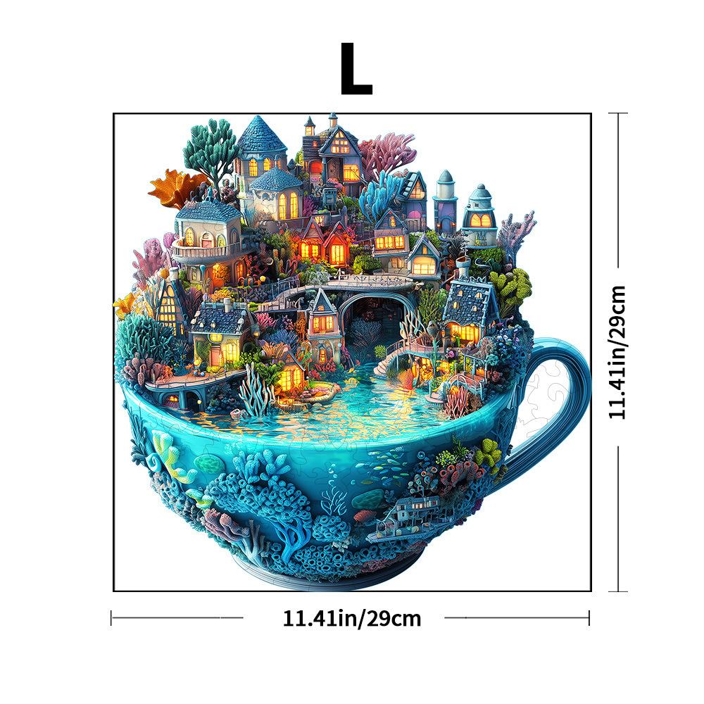 Elephant With Flowers Wooden Puzzle Irregular Small Animal Pieces Flat Wooden Puzzle