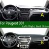 For Peugeot 301 Active 2012-16 Car-styling Dashmat Dashboard Cover Trument Panel Protective Pad Dash Mat Anti-Dirt Ornaments