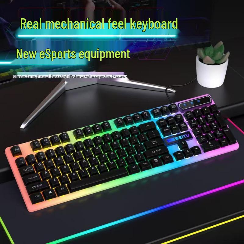 GX30A Luminous Mechanical-Feel Keyboard & Mouse Set for E-sports