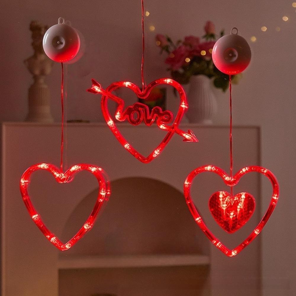 Beautiful Valentine Day LED String Lights Creative Suction Cup Atmosphere Light  Proposal Ceremony
