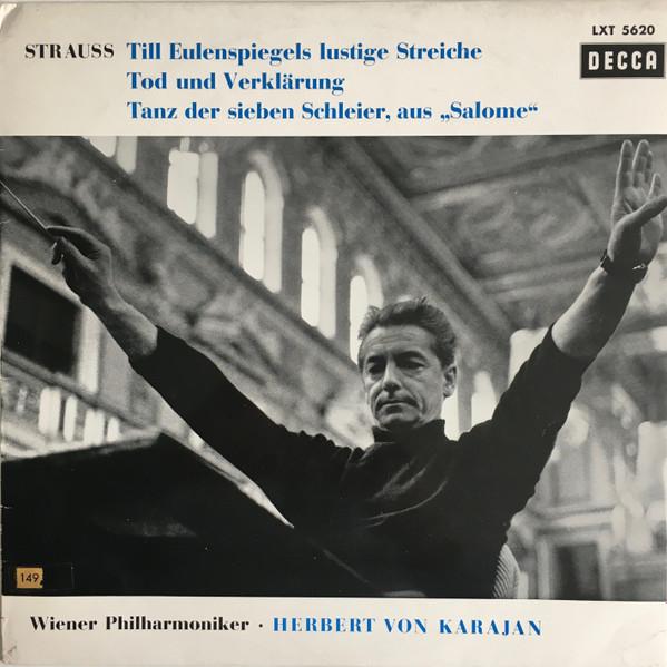 LP Record RICHARD STRAUSS, HERBERT VON KARAJA - Till Eulenspiegels Lustige Streiche LXT5620 Decca 1961 Germany Classical Used