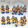 36 Mittelalterliche Soldatenpuppen 1801 Antike Römische Ritter Figur Kinder Zusammengebaut Bausteine Spielzeug Waffe Langschwert