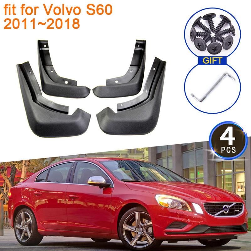 

For Volvo S60 2011 2012 2013 2014 2015 2016 2017 2018 Mud Flaps Mudguards Anti-Splash Fender Grade Front Rear Wheels Accessories