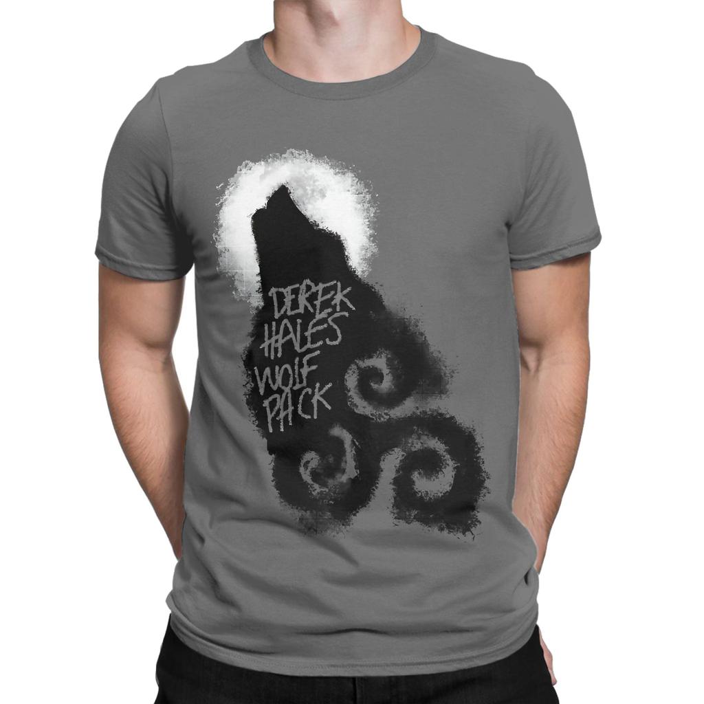Men Women Teen Wolf Pack T Shirts 100% Cotton Tops Humorous Short Sleeve Round Collar Tee Shirt Adult T-Shirts