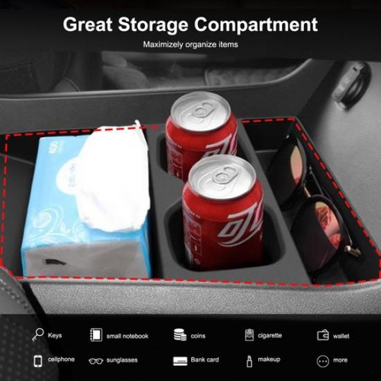 TPE Car Center Console Armrest Storage Box Tray For Hyundai Santa Fe 2024