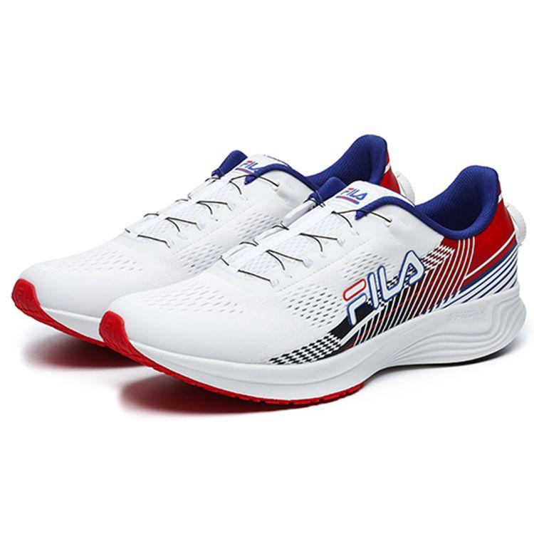 FILA Energy Boa Professional Sports Fabric TPU Wear-Resistant Lightweight Low-Top Running Shoes Men sneaker White A12M231112FWA