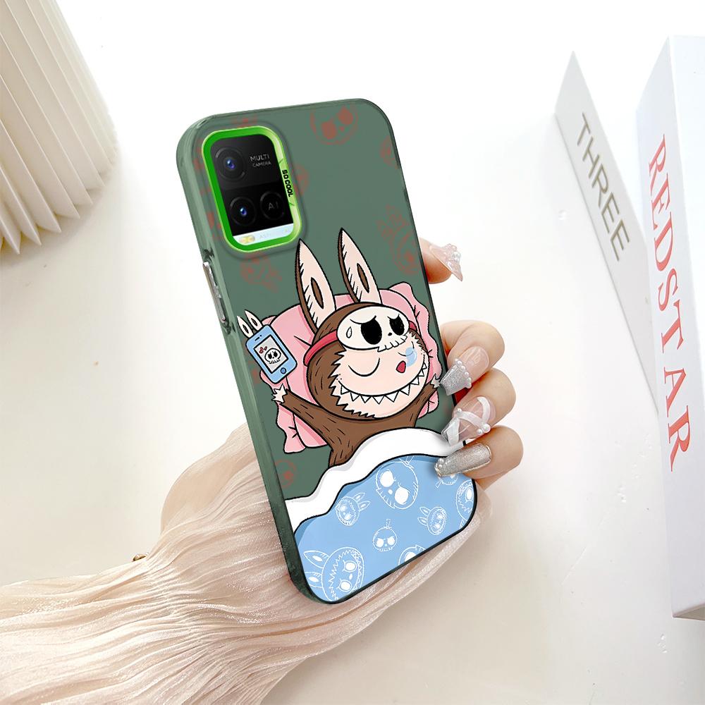 Painted Pattern Colorful Sliver Double Sided Hard Shell Shockproof Anti-fall Phone Casing for Vivo