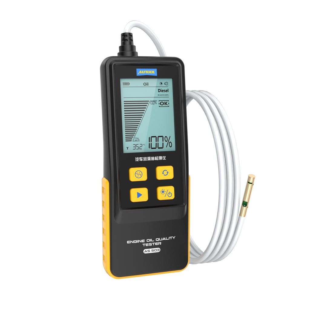 AUTOOL Engine Oil Tester with Digital Display for Auto Check Gasoline & Diesel Car Engine POA Oil Quality Repair Tools AS503
