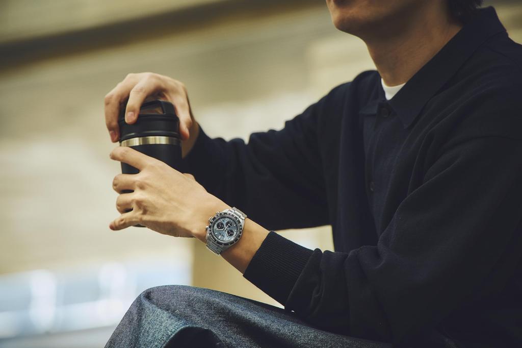 Náramkové hodinky PROSPEX SPEEDTIMER Solární Chronograf Velké SBDL109 Stříbrné [Hodinky Seiko] Pánské