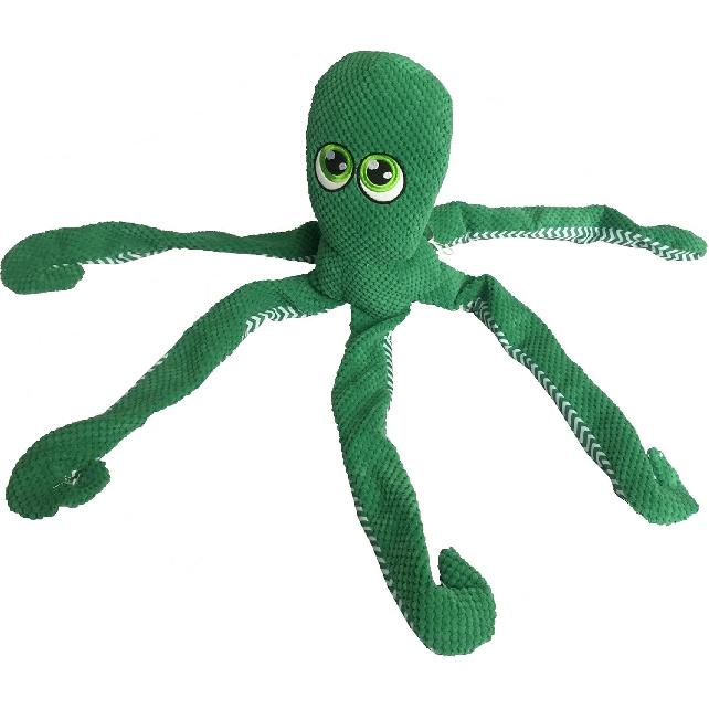 Pet Lou 28 Inch Octopus Durable Dog Chew Toys withk Squeaky Rope for Teeth Cleaning and Training,