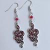 Retro Gothic Snake-Shaped Star and Moon Earrings