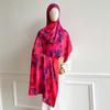 Women S Double Sided Printed Watercolor Long Scarf Thin Elegant Shawl