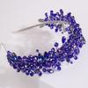 5 Colors Handmade Wedding Bride Luxury Red Blue Rhinestones Tiaras and Crowns Bridal Headband Costume Hair Accessories for Women